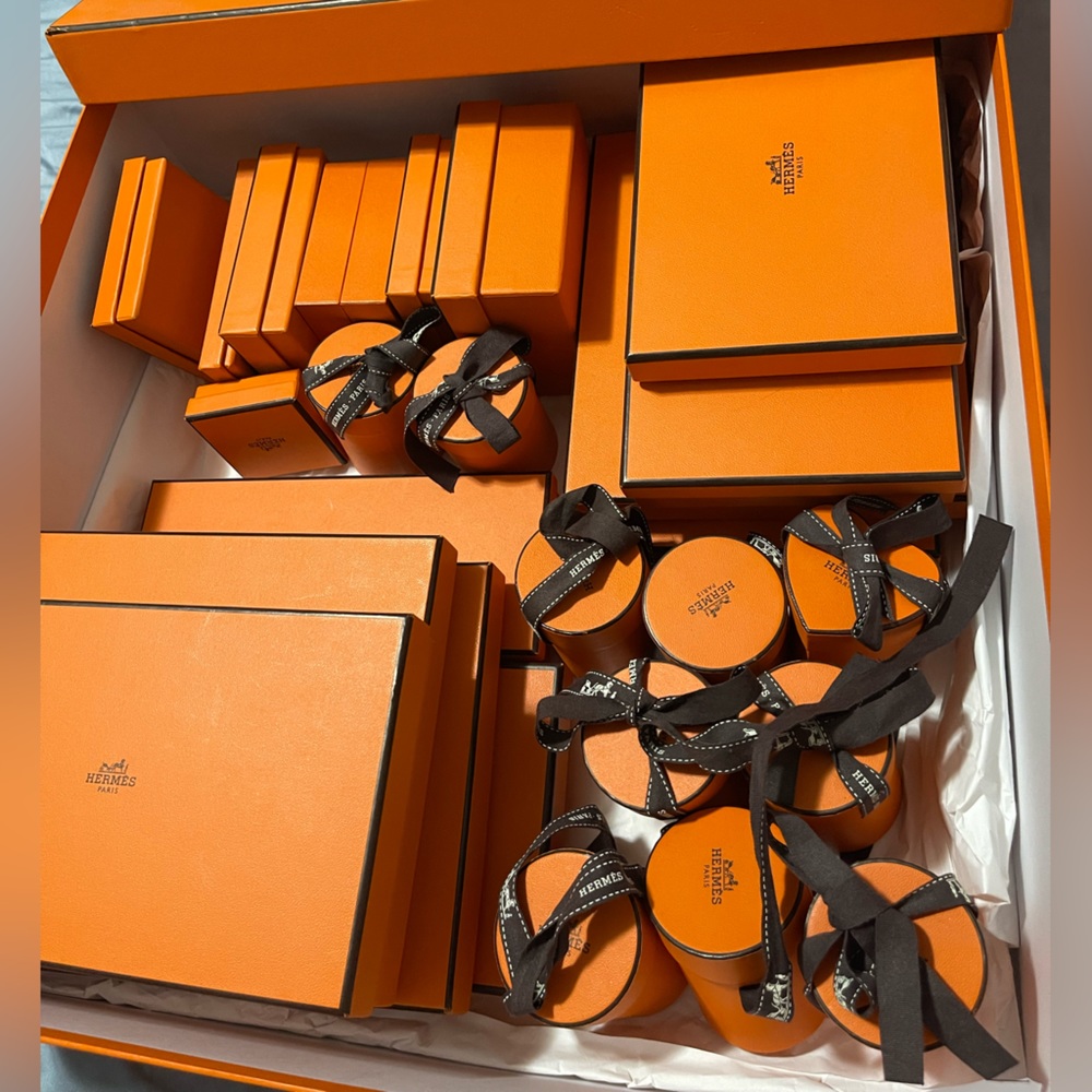 All kinds of Hermes boxes